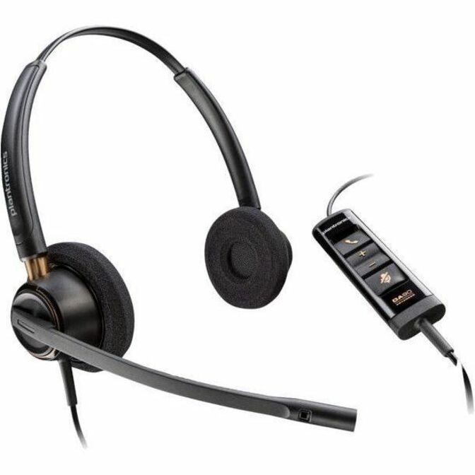 Poly EncorePro EP525-M Headset - Stereo - USB Type A - Wired - On-ear - Binaural -