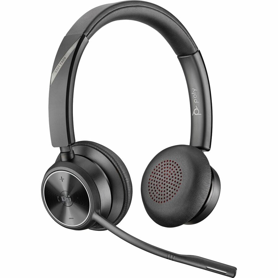 Poly Savi 7300 Office 7320 Headset - Stereo - Wireless - DECT 6.0 - 590 ft - 20 Hz - 20 kH