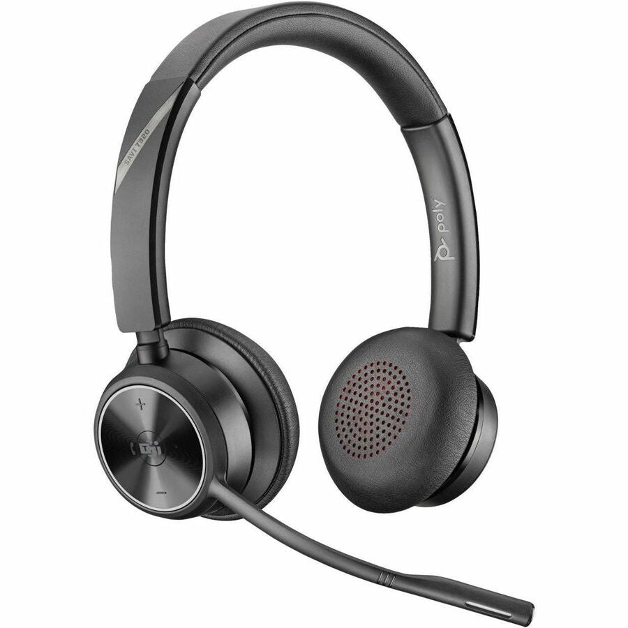 Poly Savi 7320 Headset - Stereo - Wireless - DECT - 590.6 ft - Over-the-head - Binaural -