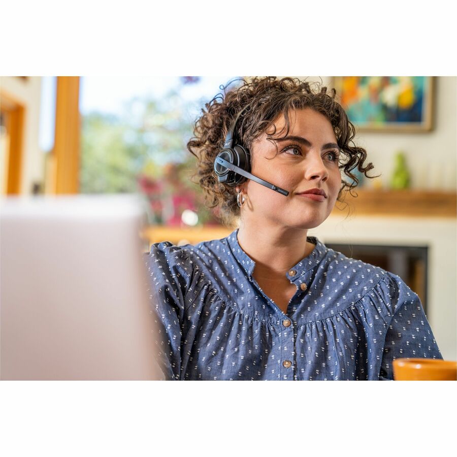 Poly Savi 8200 Office 8210 Headset - Mono - Wireless - Bluetooth/DECT 6.0 - 449.5 ft - 32