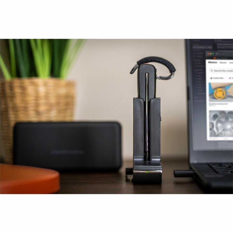 Poly Savi 8200 Office 8240 Headset - Mono - Wireless - Bluetooth/DECT - 449.5 ft - 32 Ohm