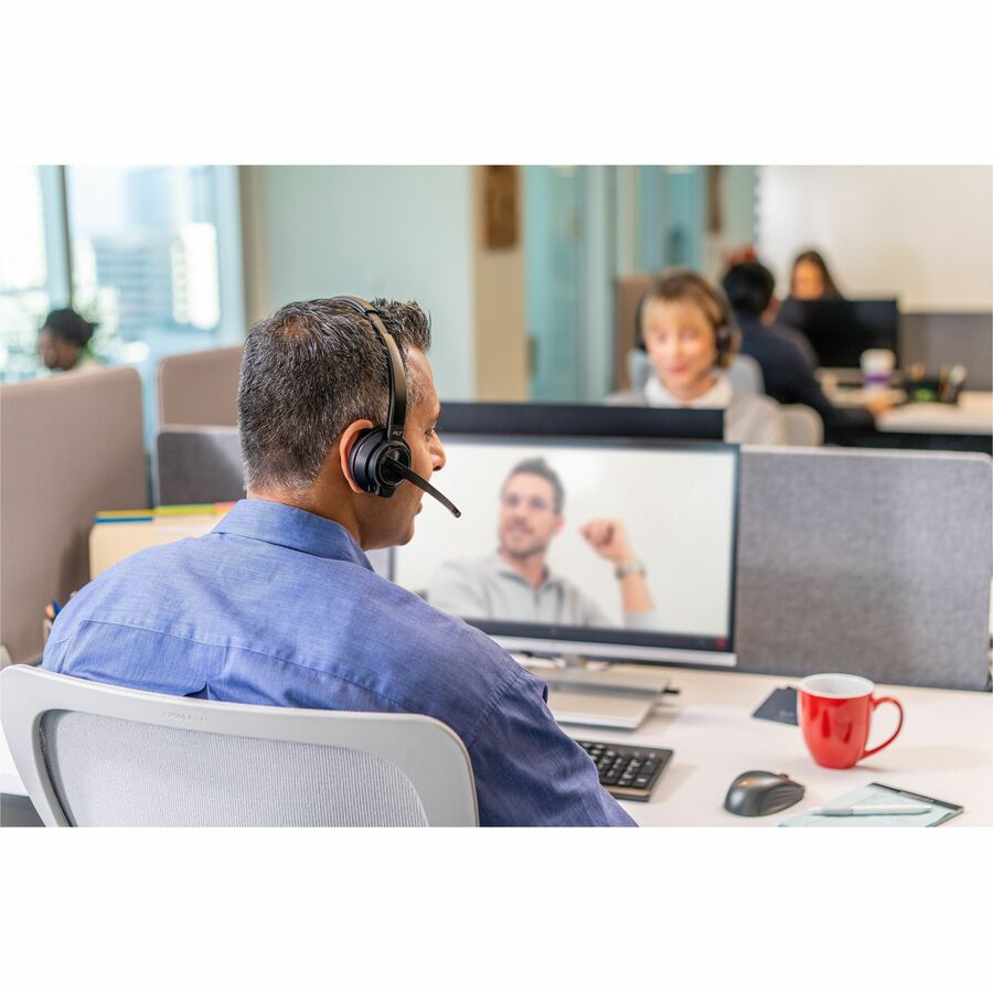 Poly Savi 8210-M Headset - Mono - Wireless - DECT - 590.6 ft - Over-the-head - Monaural -