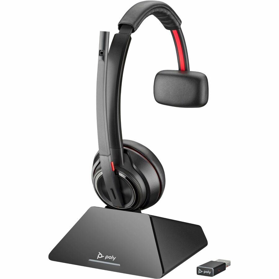 Poly Savi 8210 UC Microsoft Teams Certified DECT 1920-1930 MHz USB-A Headset - Mono -