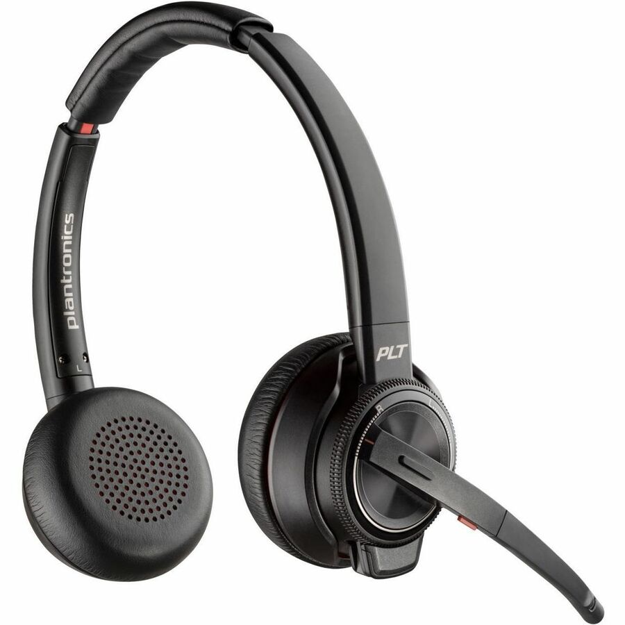 Poly Savi 8220 UC Microsoft Teams Certified DECT 1920-1930 MHz USB-A Headset - Stereo - Wi