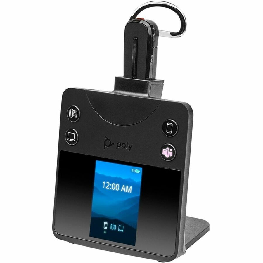 Poly Savi 8400 Office 8445 Earset - Mono - Wireless - Bluetooth/DECT - 590.6 ft - 32 Ohm