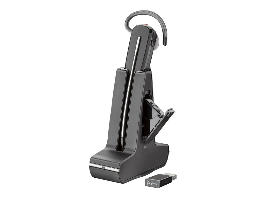 Poly Savi - Charging cradle - and wearing accessories - black - United States - for Poly Savi 8245 85T32AA#ABA