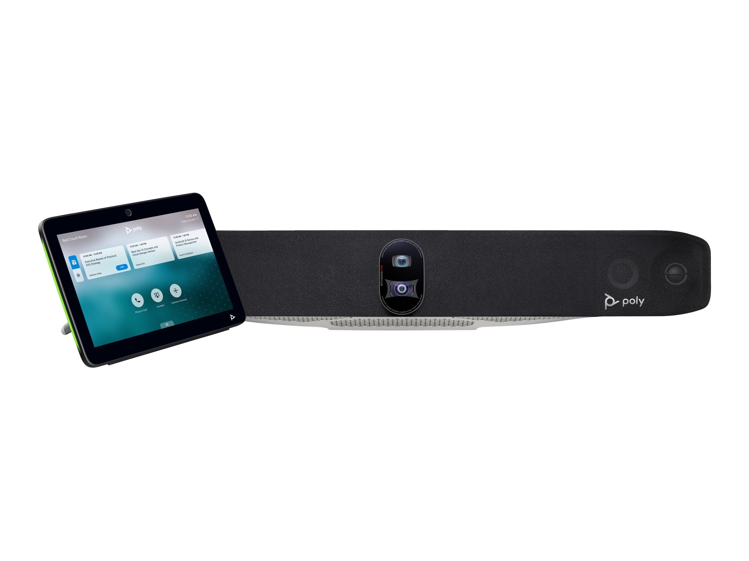 Poly Studio X70 - All-in-One video bar (video bar, Poly TC10 touch controller) - Zoom Certified, Certified for Microsoft Teams, 8L531AA#ABA