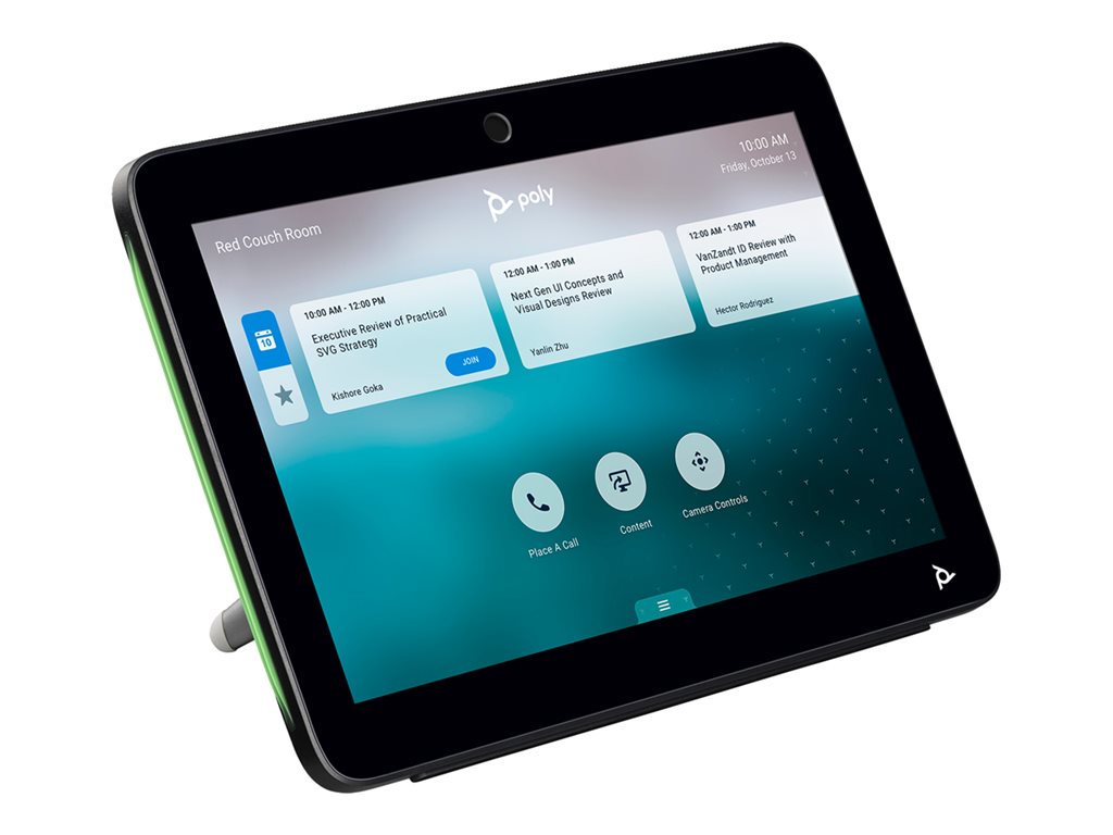 Poly TC10 - Without power cord - touch controller - Certified for Zoom Rooms - black 875K5AA