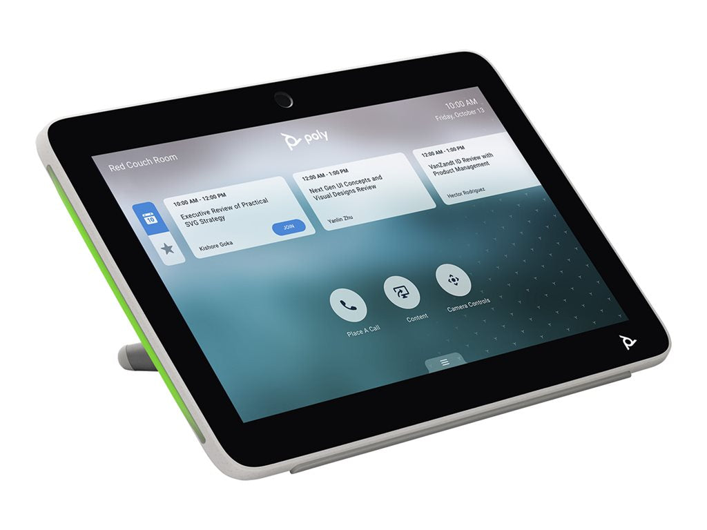 Poly TC10 - Without power cord - touch controller - Certified for Zoom Rooms - white 875J5AA#AC3