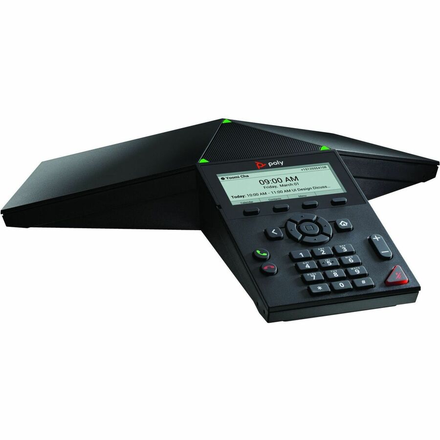 Poly Trio 8300 IP Conference Station - Corded - Wi-Fi Bluetooth - 3 x Total Line - VoIP -