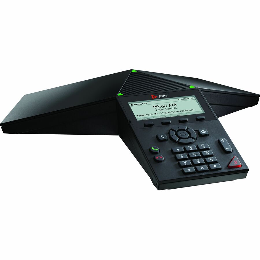 Poly Trio 8300 IP Conference Station - Corded/Cordless - Wi-Fi, Bluetooth - Black - TAA