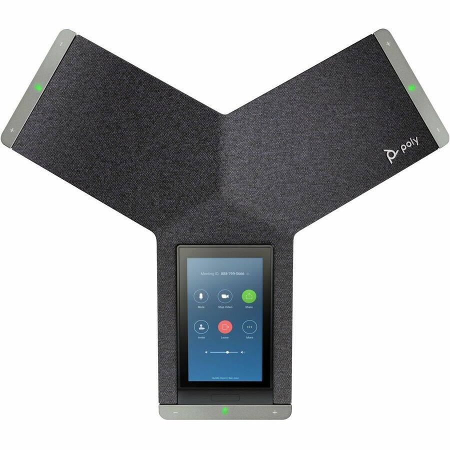 Poly Trio C60 IP Conference Station - Corded/Cordless - Bluetooth Wi-Fi - Black - VoIP - I