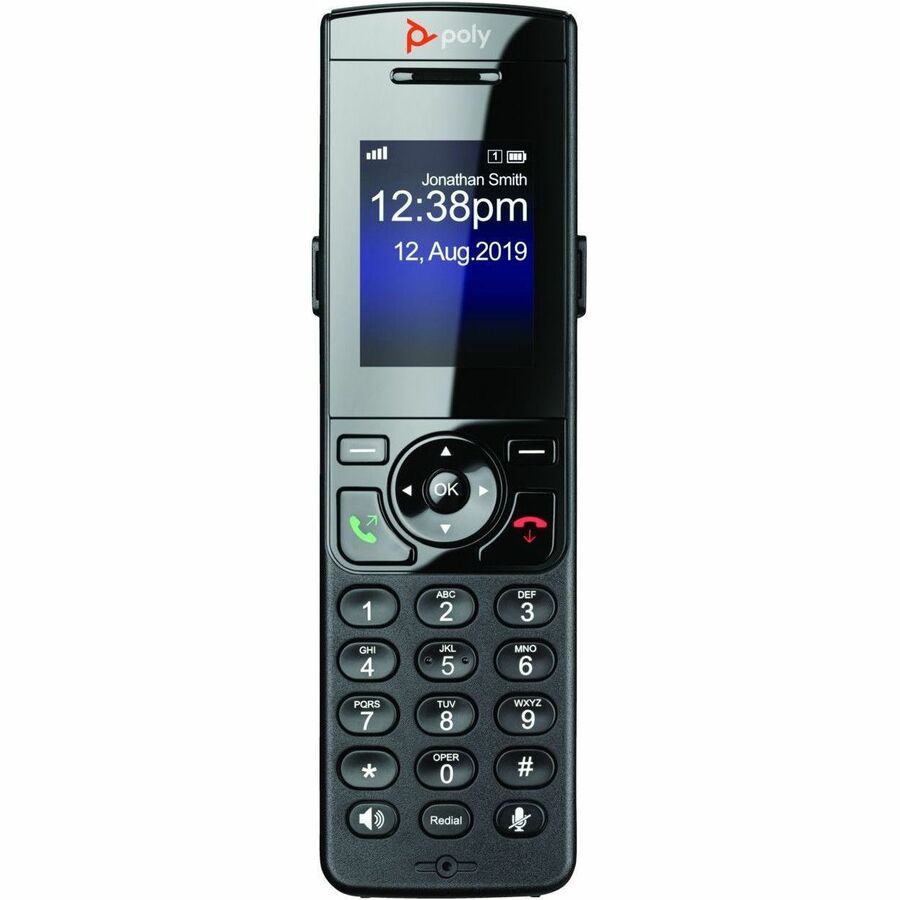 Poly VVX D230 Handset - Cordless - DECT - 8 x Total Number of Phone Lines - 2" Screen