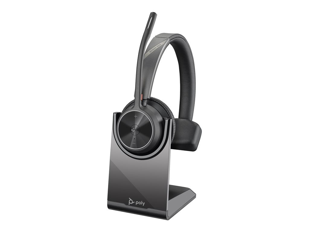 Poly Voyager 4310-M - Voyager 4300 series - headset - on-ear - Bluetooth - wireless, wired - USB-C - black - Zoom Certified, 7E2L9AA#ABA
