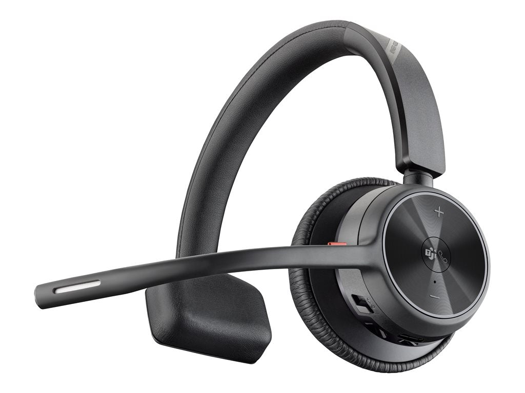 Poly Voyager 4310-M - Voyager 4300 series - headset - on-ear - Bluetooth - wireless, wired - USB-C - black - Zoom Certified, 7E2L9AA#ABA
