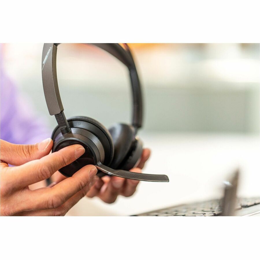 Poly Voyager Focus 2 Headset - Google Assistant Siri - Stereo - USB Type A - Wired/Wireles