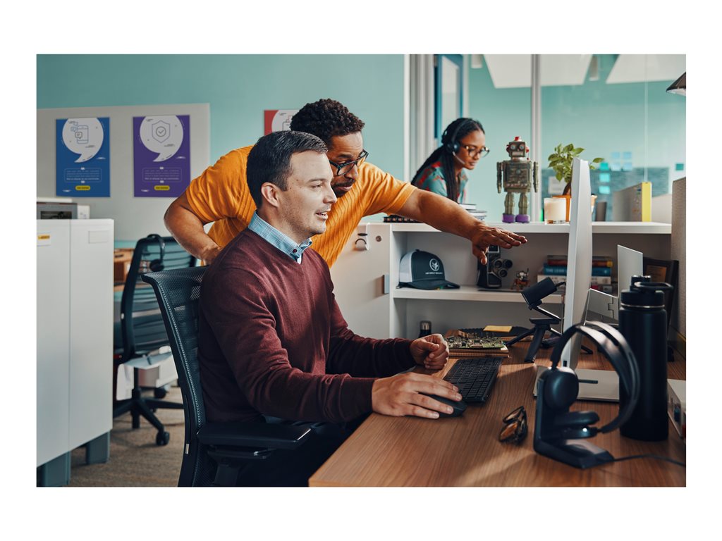 Poly Voyager Focus 2-M - Headset - on-ear - Bluetooth - wireless - active noise canceling - USB-C via Bluetooth adapter