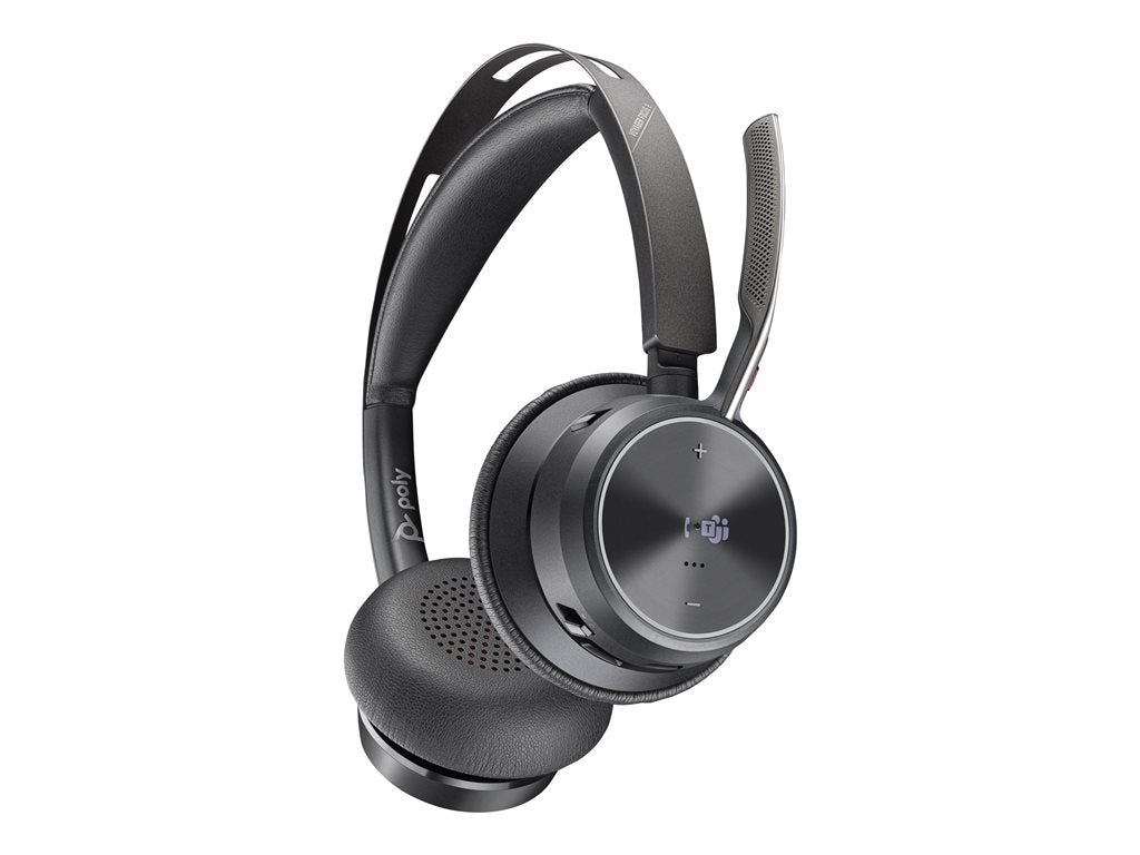 Poly Voyager Focus 2-M - Headset - on-ear - Bluetooth - wireless - active noise canceling - USB-C via Bluetooth adapter