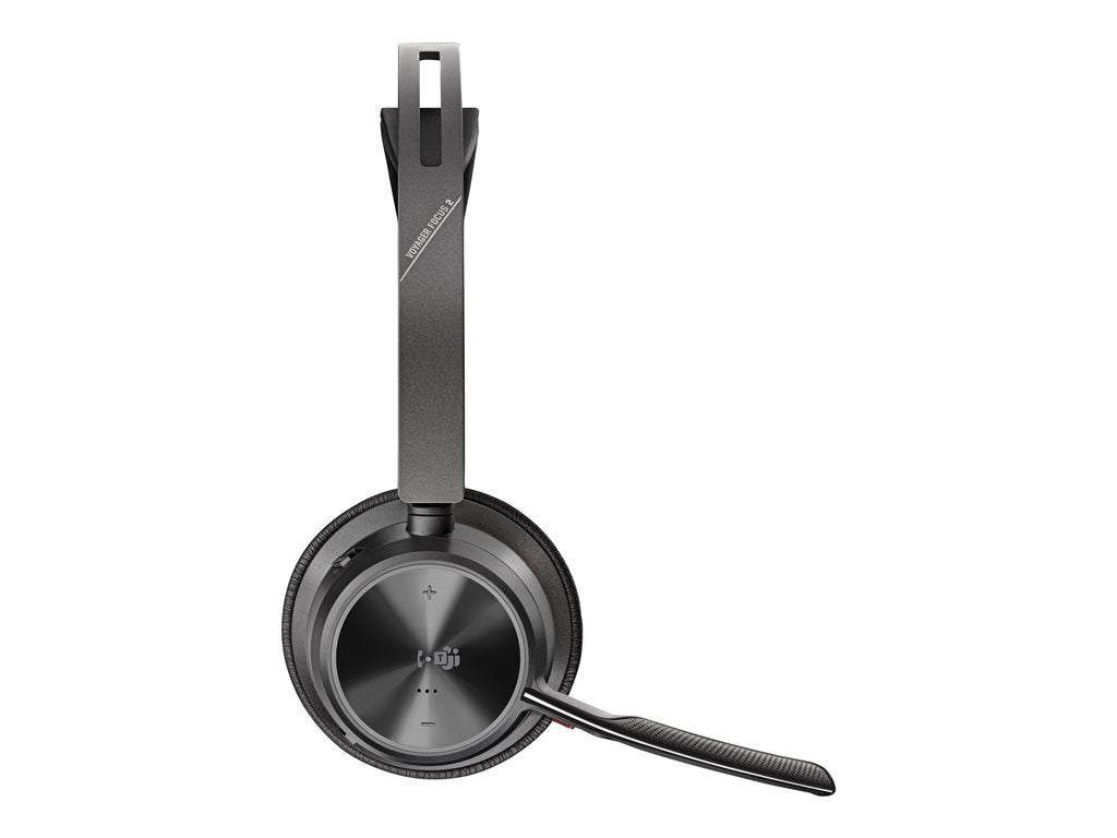 Poly Voyager Focus 2-M - Headset - on-ear - Bluetooth - wireless - active noise canceling - USB-C via Bluetooth adapter