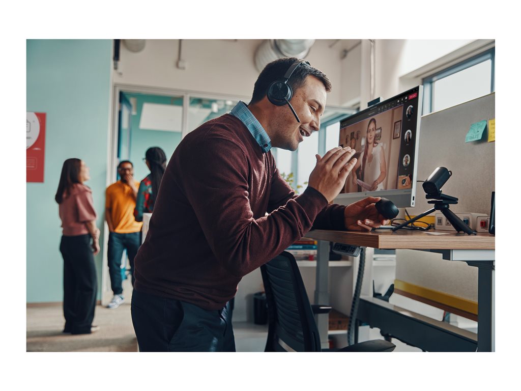 Poly Voyager Focus 2-M - Headset - on-ear - Bluetooth - wireless - active noise canceling - USB-C via Bluetooth adapter