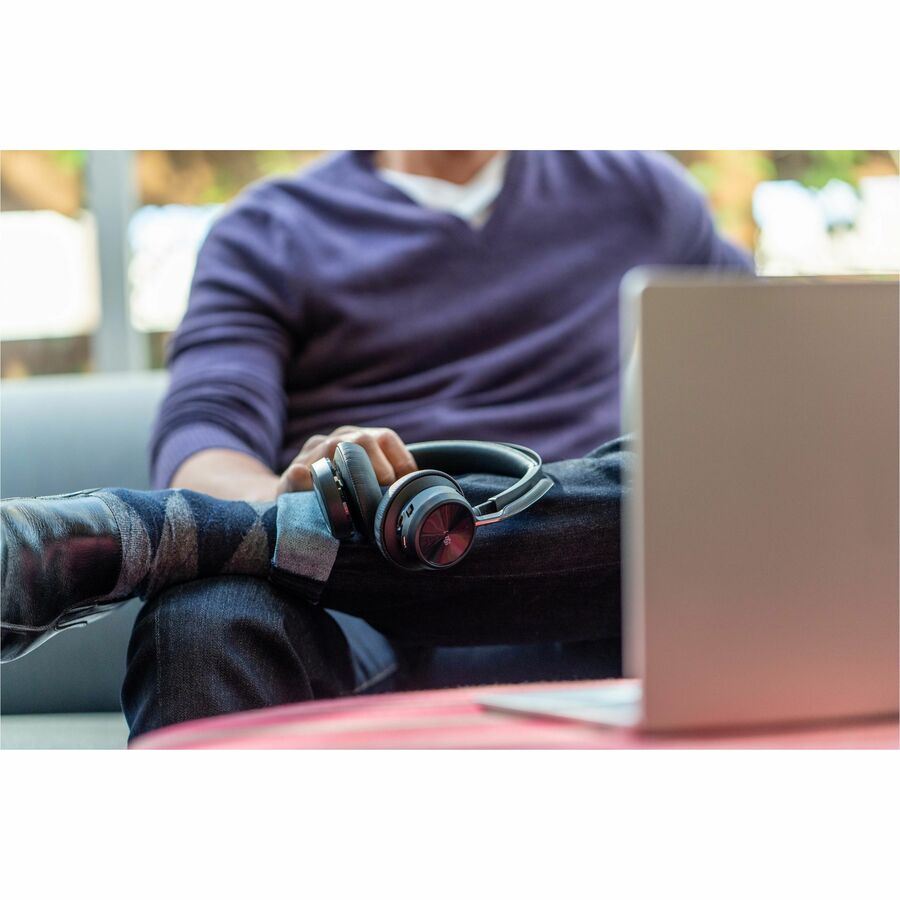 Poly Voyager Focus 2 Microsoft Teams Certified USB-C Headset - Siri, Google Assistant -