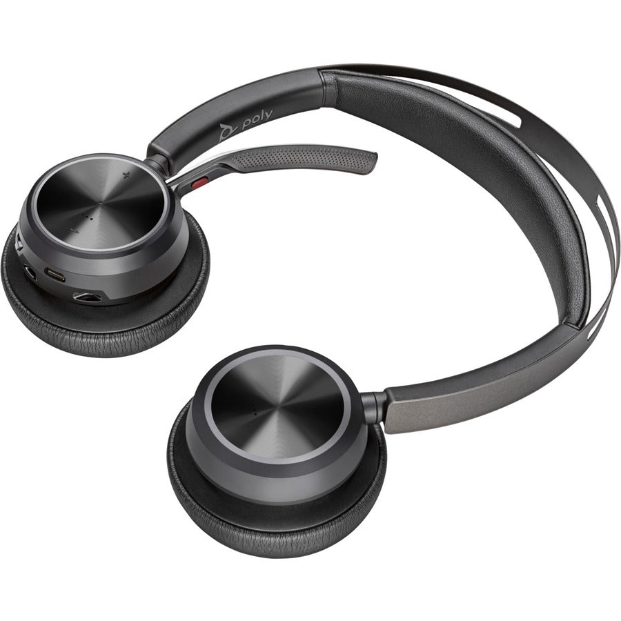 Poly Voyager Focus 2 USB-C Headset - Siri, Google Assistant - Stereo - USB Type C, Micro U
