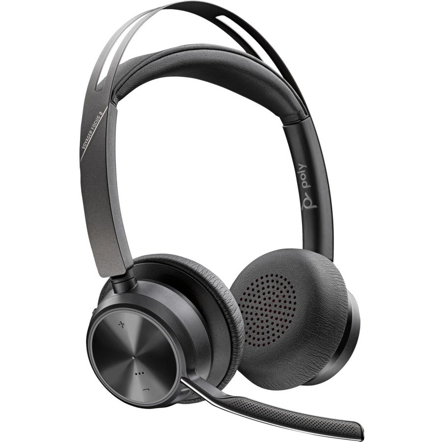 Poly Voyager Focus 2 USB-C with charge stand Headset - Siri, Google Assistant - Stereo -