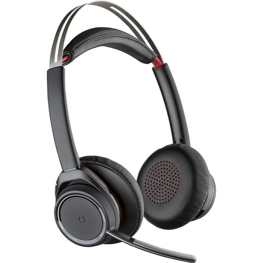 Poly Voyager Focus B825 USB-A With Charge Stand Headset - Siri, Google Assistant - Stereo
