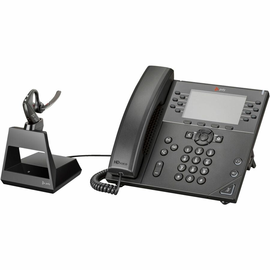 Poly oyager 5200 Office Headset +USB-A to Micro USB Cable TAA - Google Assistant, Siri -