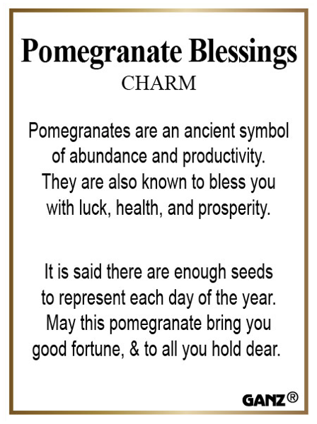 Pomegranate Blessings Charm