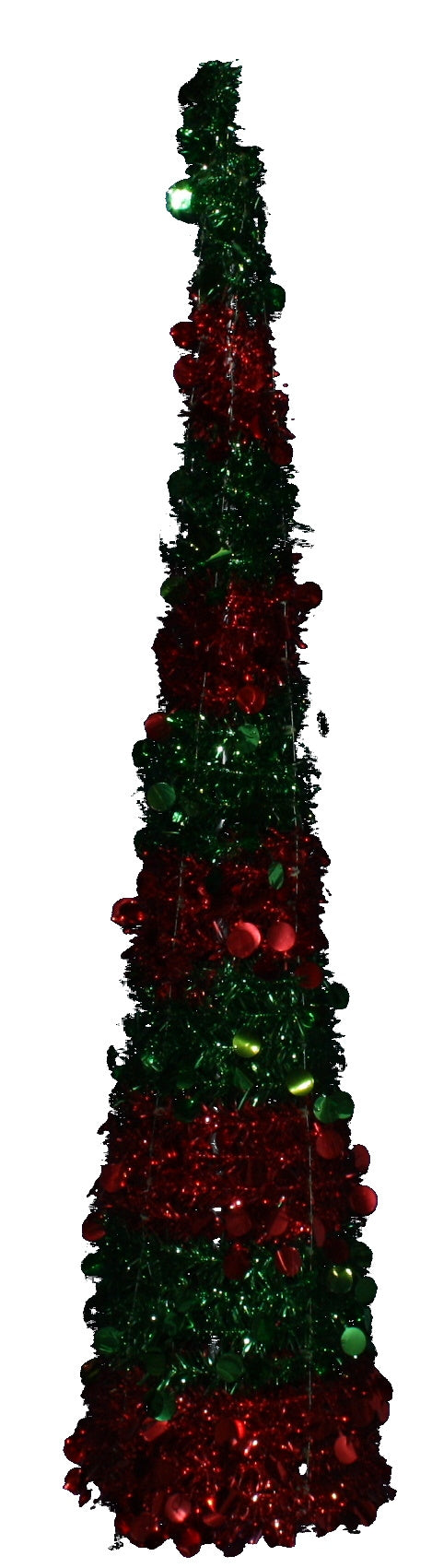 Pop-up Tinsel Tree - 5.5 Feet Tall -