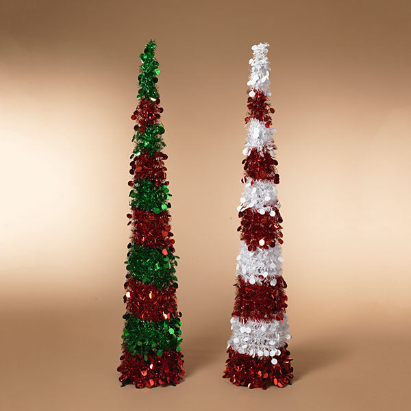 Pop-up Tinsel Tree - 5.5 Feet Tall -