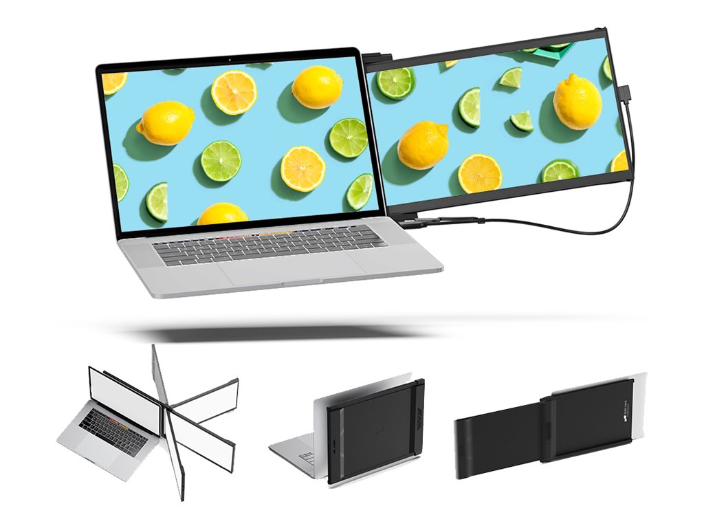 Portable Dual Screen Laptop Monitor - DUEX Max Mobile Display Extender | Tecisoft 101-1007P06