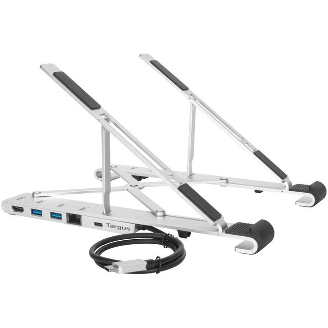 Portable Laptop Tablet Stand+Dock Silver