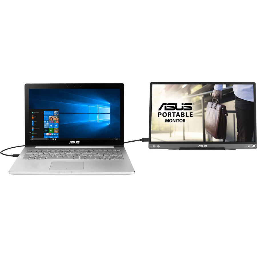 Portable Monitor - 15.6 Inch USB-C Full HD IPS External Display for Laptop | Tecisoft MB16ACE