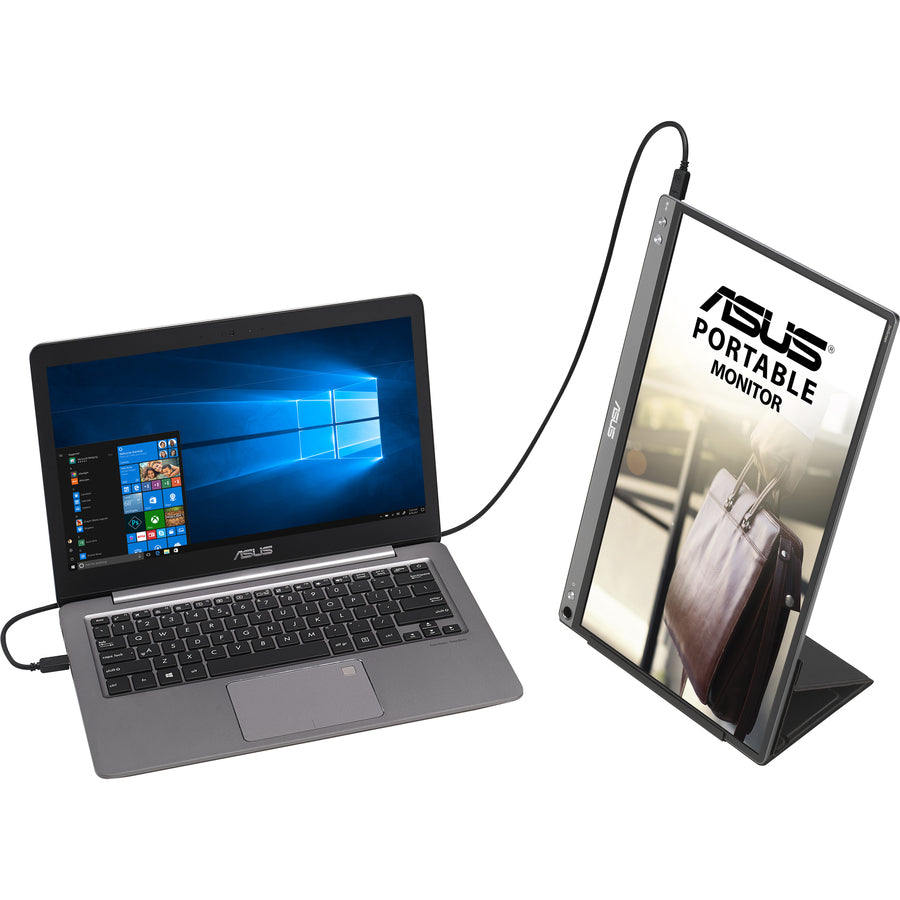 Portable Monitor - 15.6 Inch USB-C Full HD IPS External Display for Laptop | Tecisoft MB16ACE