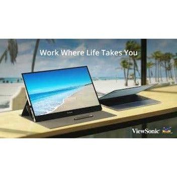 Portable Monitor 15.6 Inch - ViewSonic VG1655 FHD USB-C Display | TecISoft