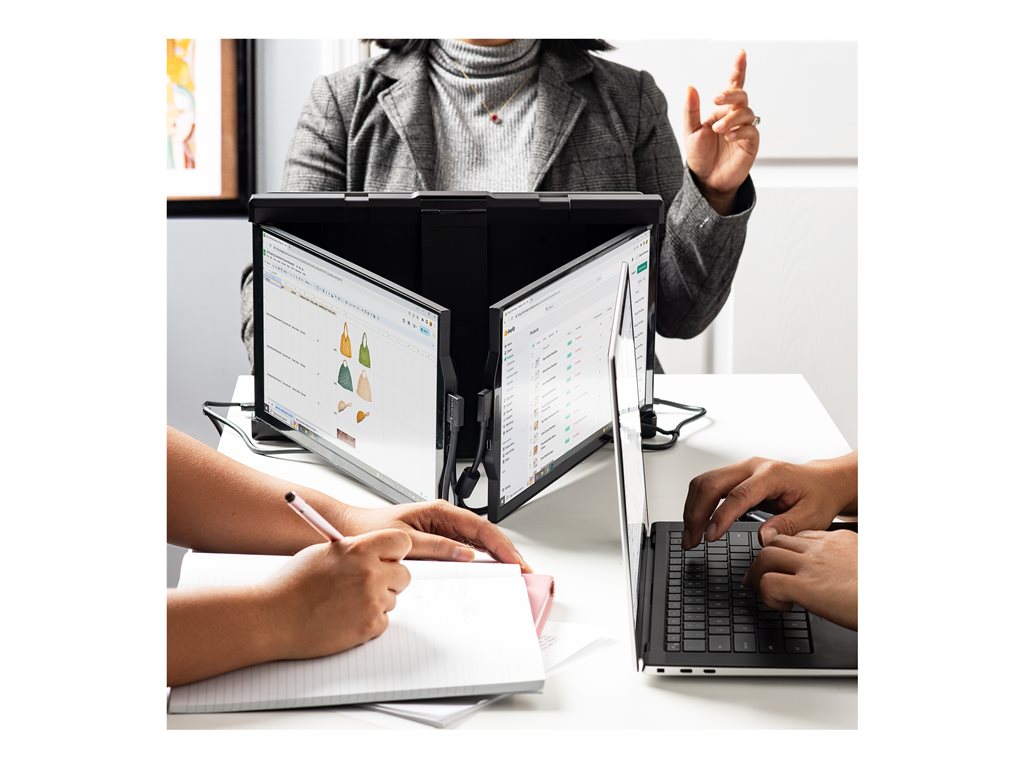 Portable Monitor - Triple Screen Laptop Extender | Mobile Pixels 101-1003P04