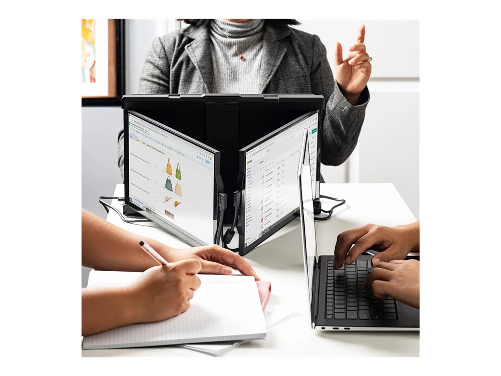 Portable Monitor - Triple Screen Laptop Extender | Mobile Pixels 101-1003P04