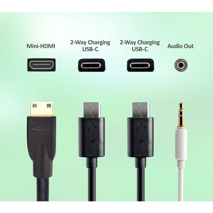 Portable USB-C Monitor - 16 Inch Lightweight Travel Display | TecISoft VA1655