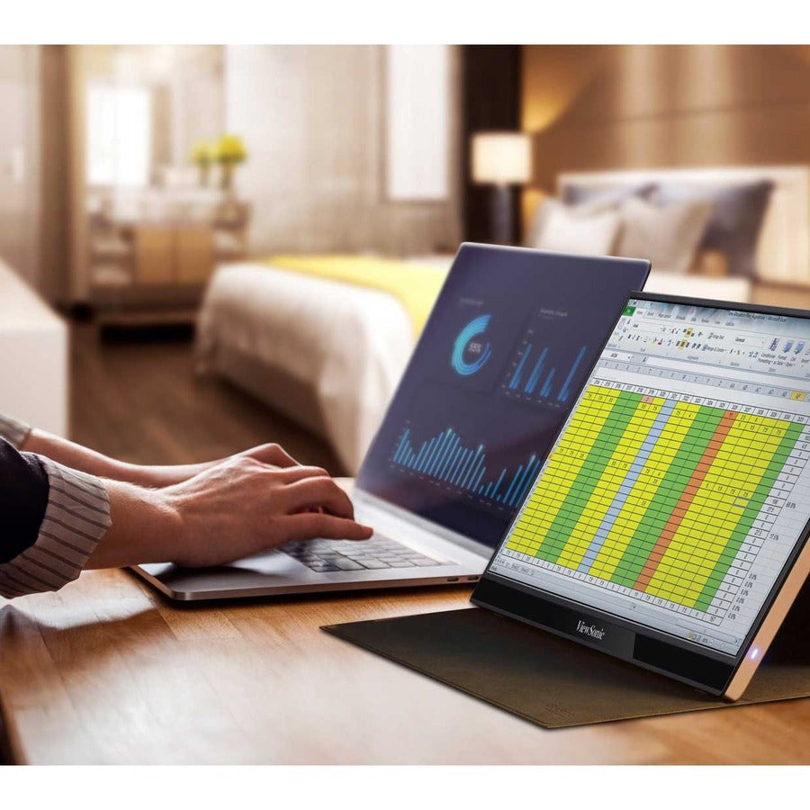 Portable USB-C Monitor - 16 Inch Lightweight Travel Display | TecISoft VA1655