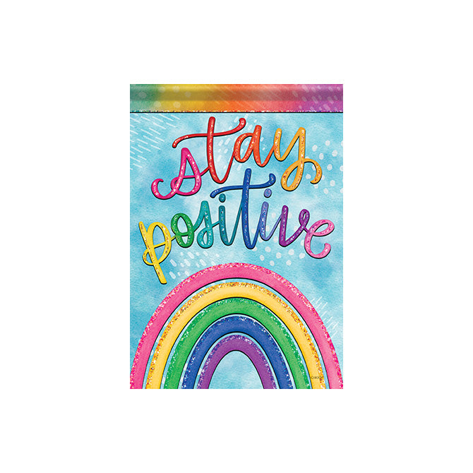 Positivity Glitter Trends Garden Flag - 12" x 18"