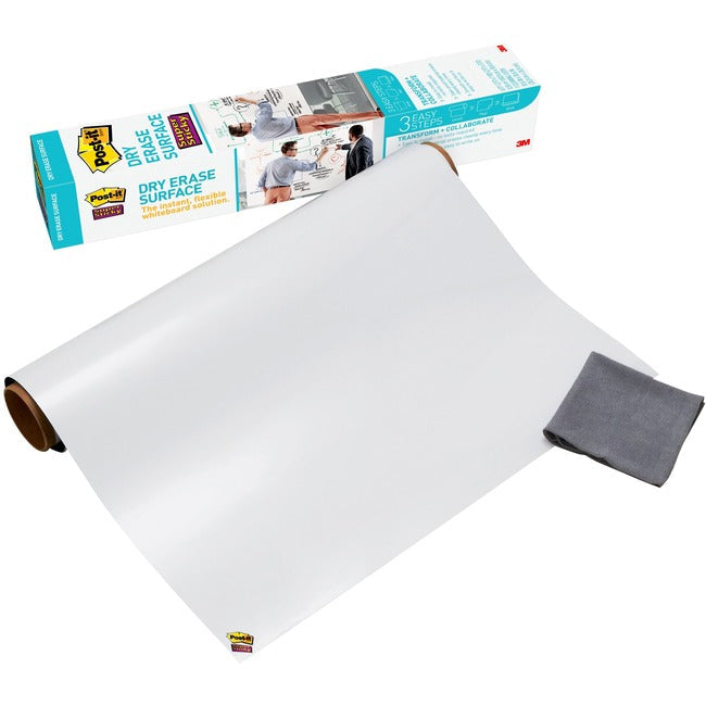 Post-It&Reg; Self-Stick Dry-Erase Film Surface Def3X2