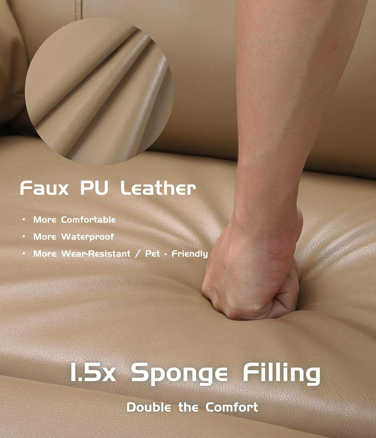 Power Lift Recliner Chair With Heat And Massage In PU Leather