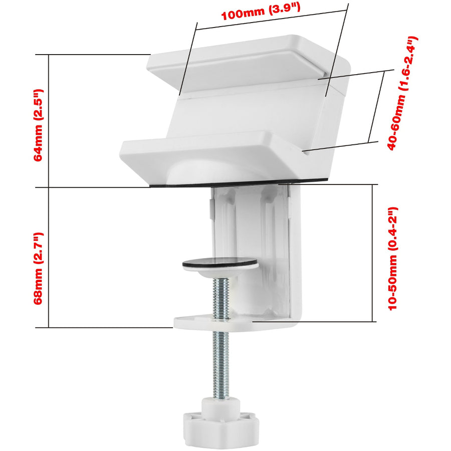 Powerstrip Clamp Holder with Adjustable Bracket - White CE-MT2S12-S1
