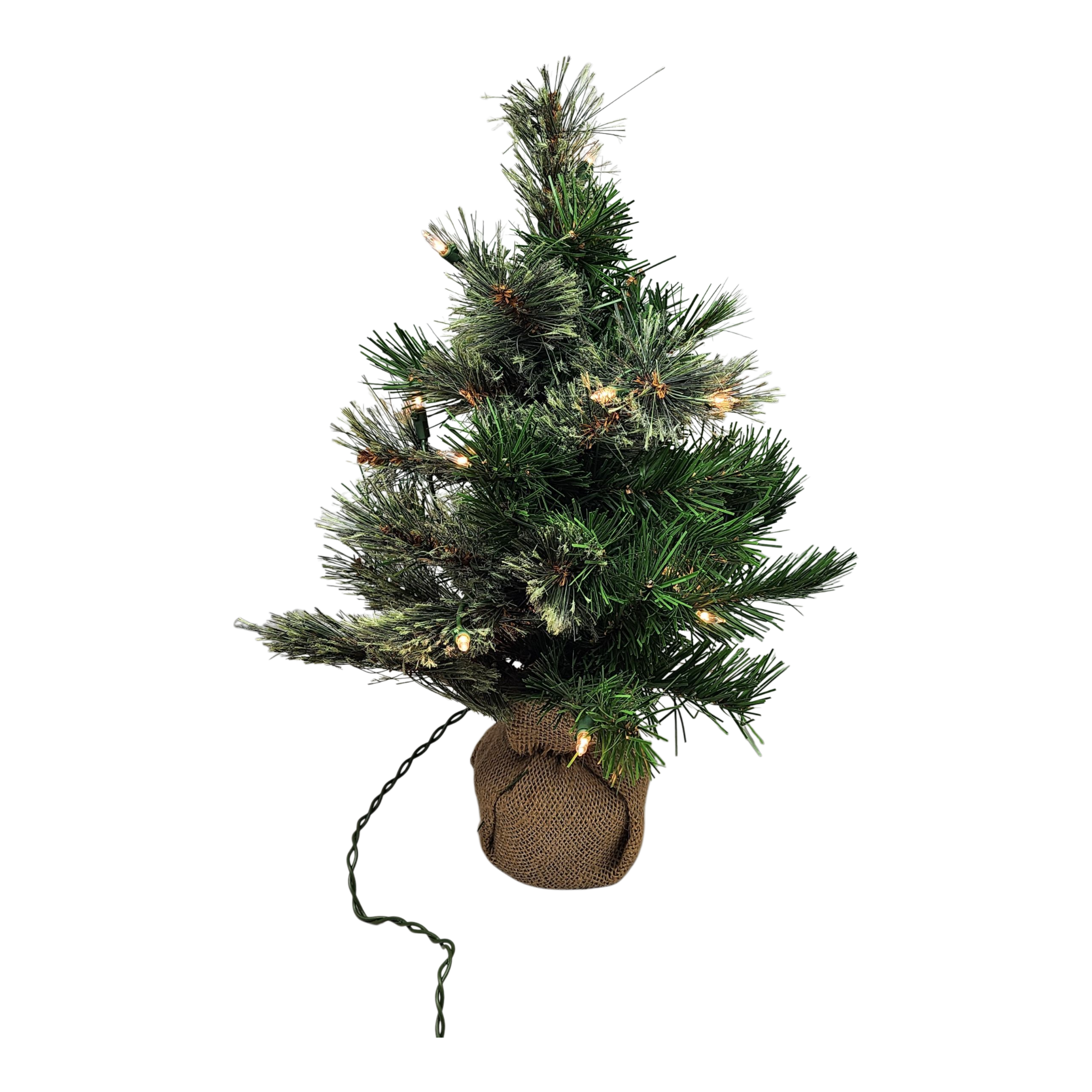 Pre-lit Cashmere Pine Tree - 18 Inch