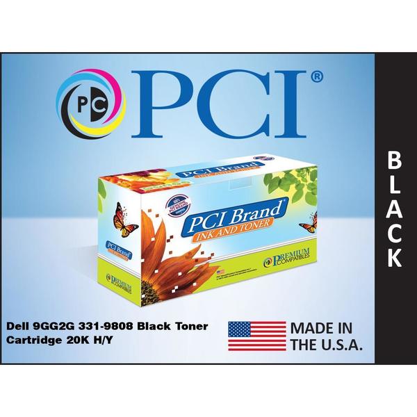 Premium Compatibles 331-9808-PCI Extra High Yield Laser Toner Cartridge - Alternative for Dell 9GG2G, 9G0PM, HJ0DH, 1XCHF, 9GG2G, 331-9807, 9G0PM, 331-9808, 1XCHF, 593-11171, HJ0DH, ... - Black - 1 / Pack
