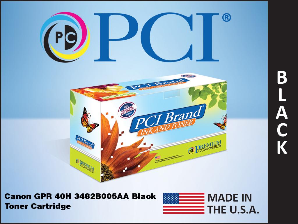 Premium Compatibles 3482B005AAUS-PCI Laser Toner Cartridge - Alternative for Canon GPR-40H, 3482B005, GPR-40, 3481B005, GPR40H, 3482B005AA, 3482B005BA, GPR40, 3481B005AA, 3481B005BA - Black - 1 / Pack