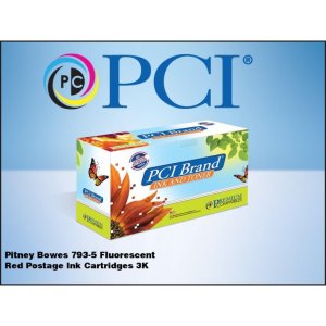 Premium Compatibles 793-5-PCI Inkjet Ink Cartridge - Alternative for Pitney Bowes 793-5, 7935, 793-5 - Fluorescent Red - 1 / Pack