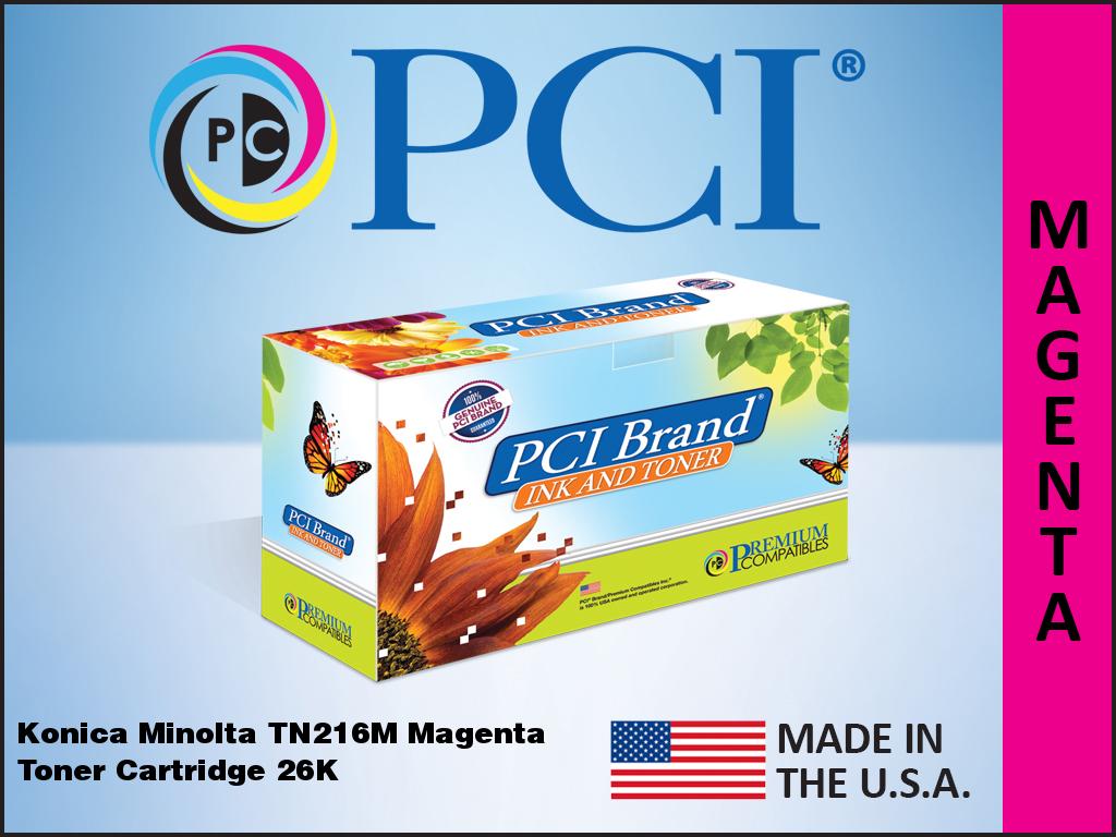 Premium Compatibles High Yield Laser Toner Cartridge - Alternative for Konica Minolta TN216M - Magenta - 1 / Each TN216M-PC